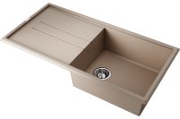 Кухонная мойка OMOIKIRI Tedori-100-SA 4993918 100x51 из искусственного гранита, бежевый