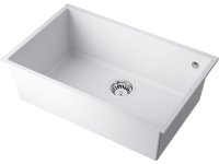 Кухонная мойка OMOIKIRI Tedori 66-U-WH 4993975 66x42 из искусственного гранита, белый