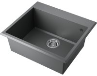 Кухонная мойка OMOIKIRI Tedori-57-PL 4993987 57x51 из искусственного гранита, платина