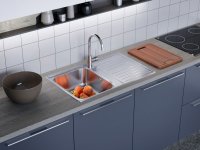 Смеситель для кухни OMOIKIRI Shinagawa C 4994177, хром