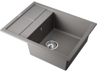 Кухонная мойка OMOIKIRI Sumi 65A-GR 4997094 65x50 из искусственного камня, leningrad grey
