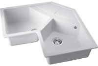 Кухонная мойка OMOIKIRI Sumi 83C-WH 4997174 102.1x83 из искусственного гранита, белый