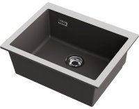 Кухонная мойка OMOIKIRI Omishima 60-U-SG Matt 4997557 60x48 керамическая, stone grey матовый