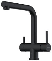 Смеситель для кухни OMOIKIRI Takamatsu-S GB 4994358 с выдвижным шлангом и подключением фильтра, графит