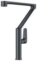 Смеситель для кухни OMOIKIRI Tara GM 4994374 с поворотным изливом, вороненая сталь