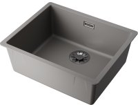 Кухонная мойка OMOIKIRI Yamakawa 55 Integra-GR 4997264 54.8x44.8 из искусственного камня, leningrad grey