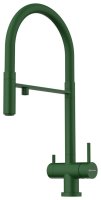 Смеситель для кухни OMOIKIRI Kanto RG 4994426 с гибким изливом и подключением фильтра, royal green