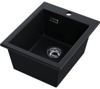 Кухонная мойка OMOIKIRI Omishima 41-BL Matt 4997482 41x51 керамическая, черный матовый