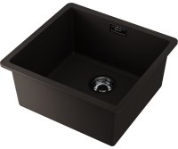 Кухонная мойка OMOIKIRI Kata 44-U-ES 4997502 44x42 из искусственного гранита, черный