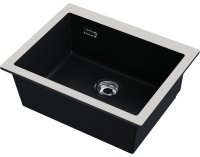 Кухонная мойка OMOIKIRI Omishima 60-U-BL Matt 4997513 60x48 керамическая, черный