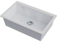 Кухонная мойка OMOIKIRI Omishima 76-U-WH Glossy 4997516 76x48 керамическая, белый глянцевый