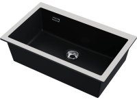 Кухонная мойка OMOIKIRI Omishima 76-U-BL Matt 4997517 76x48 керамическая, черный матовый