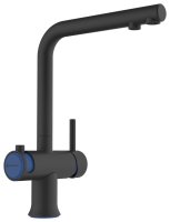 Смеситель для кухни OMOIKIRI Hotaru GB-IB 4994499 с подключением фильтра, графит/indigo blue