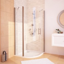 Полукруглый душевой уголок GuteWetter Lux Meliori GK-601