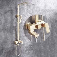 Душевая система Abber Daheim AF8216GL, цвет золото матовое