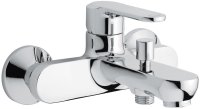 Смеситель для ванны Emmevi Nefer 77001CR/N, хром/черный