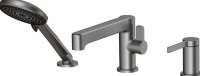 Смеситель на борт ванны ESKO Sochi Gun Metal SC355GM, оружейная сталь