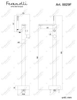 Напольный смеситель для ванны Feramolli Dante CS8829F, никель