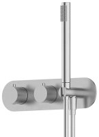 Встраиваемый смеситель для ванны Feramolli Dante CS8842S с термостатом, никель