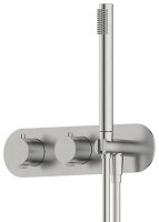 Встраиваемый смеситель для ванны Feramolli Dante CS8842F с термостатом, никель