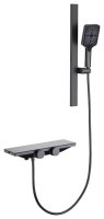 Смеситель для ванны Fmark FALSE FS24Q-03, графит