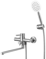 Смеситель для ванны KNOTLOR STREAMLINE SS-03, сатин