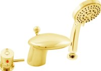 Смеситель на борт ванны Rav Slezak Dunaj Termostat DT271.5SZ, золото