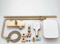 Душевая система Rose FALSE R1896G, золотой сатин