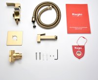 Гигиенический душ Raglo R01.52.03 со смесителем, сатин золотой
