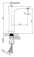 Смеситель для раковины ALTROBAGNO Aperto ALTROBAGNOAperto010207Bi, белый