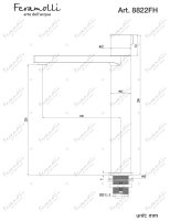 Смеситель для раковины Feramolli Dante ORS8822FH, медь