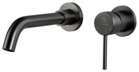 Смеситель для раковины FILARETE Roun FL4020BG встраиваемый, графит