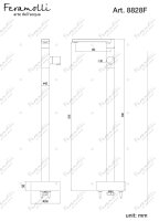 Смеситель для раковины Feramolli Dante ORS8828F напольный, медь