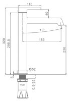 Смеситель для раковины Raglo R20 R20.15.33, медь