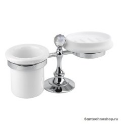 Стакан и мыльница Cezares OLIMP-STT-Sw