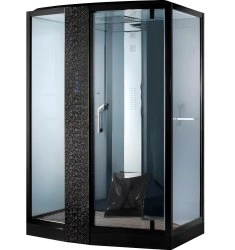 Душевая кабина Orans SR-89102LS Black 150x90 с гидромассажем и хамамом
