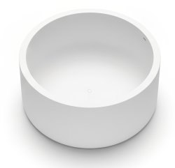 Ванна Salini Isola 200x200 из искусственного камня, круглая, отдельностоящая