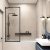 Шторка на ванну Veconi Palau PL-85B 80x150, профиль черный