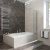 Шторка на ванну Veconi Palau PL-74R 90x150, хромированный профиль