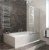 Шторка на ванну Veconi Palau PL-73R 120x150, хромированный профиль