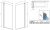 Схема шторки на ванну Radaway Nes PNJ I 50x150, профиль хром
