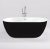 Акриловая ванна Black & White SB111 Black 180x75, отдельностоящая, черная