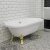 Акриловая ванна Radomir Леонесса 175x80, отдельностоящая на золотых ножках