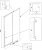 Схема двушевой двери Veconi Premium Trento PTD-30B 140x200, профиль черный