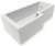 Асимметричная акриловая ванна Vayer Options 165x85 L