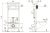 Схема инсталляции для унитаза TECE TECEspring S401201 с кнопкой TECEspring V