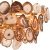 Подвесная люстра Imperiumloft Agate Burst Chandelier Round 40.1265