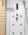 Душевая кабина Ceruttispa Lugano-L White 8345 180x110 с гидромассажем