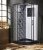Душевая кабина Esbano Negro ESB-80CR 80x80 с верхним душем