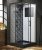 Душевая кабина Esbano Negro ESB-100CKR 100x100 c верхним душем